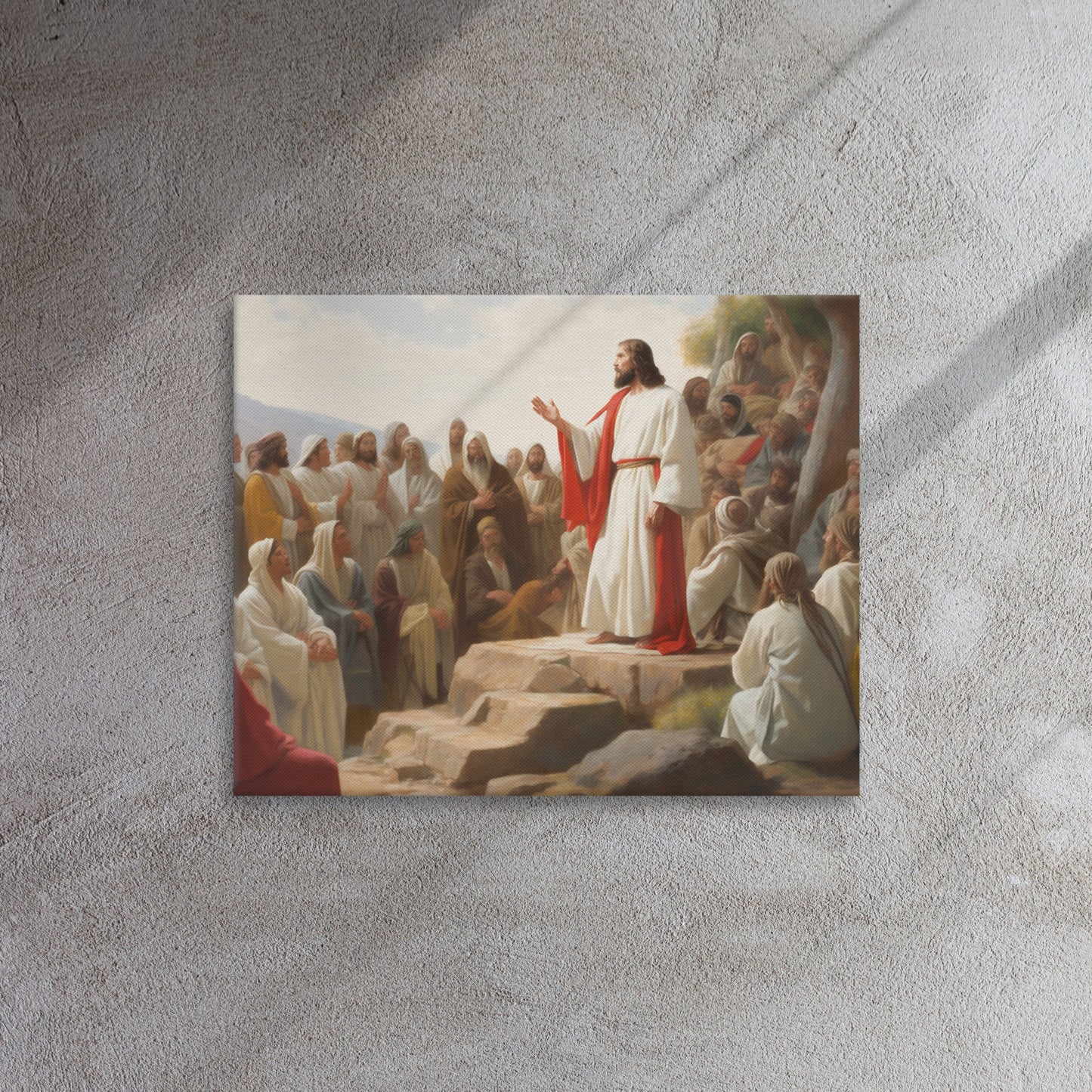 The Sermon On The Mount - Oil Painting Canvas Print