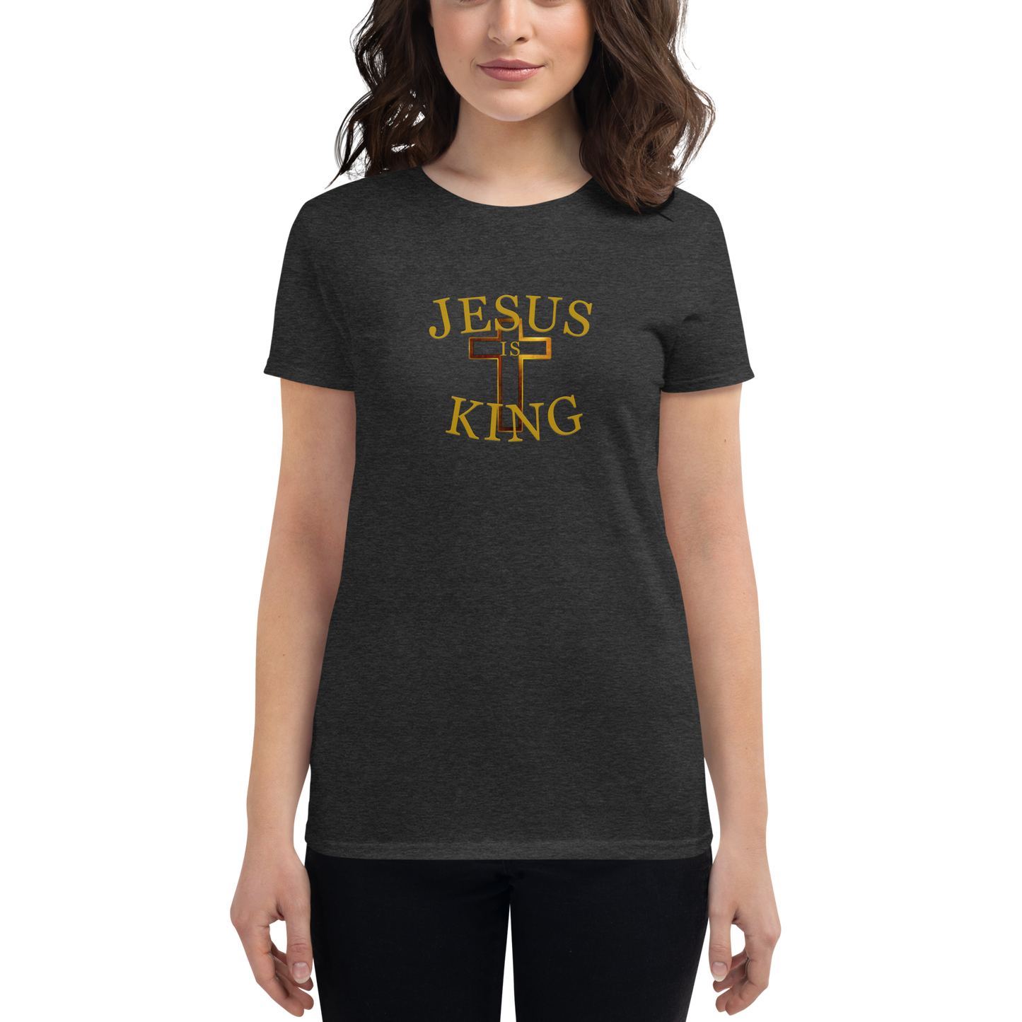 Jesus Is King - Women's short sleeve t-shirt