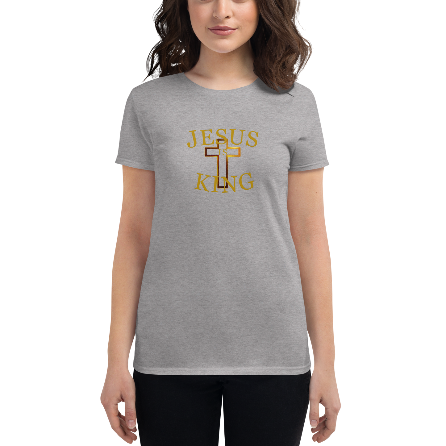 Jesus Is King - Women's short sleeve t-shirt