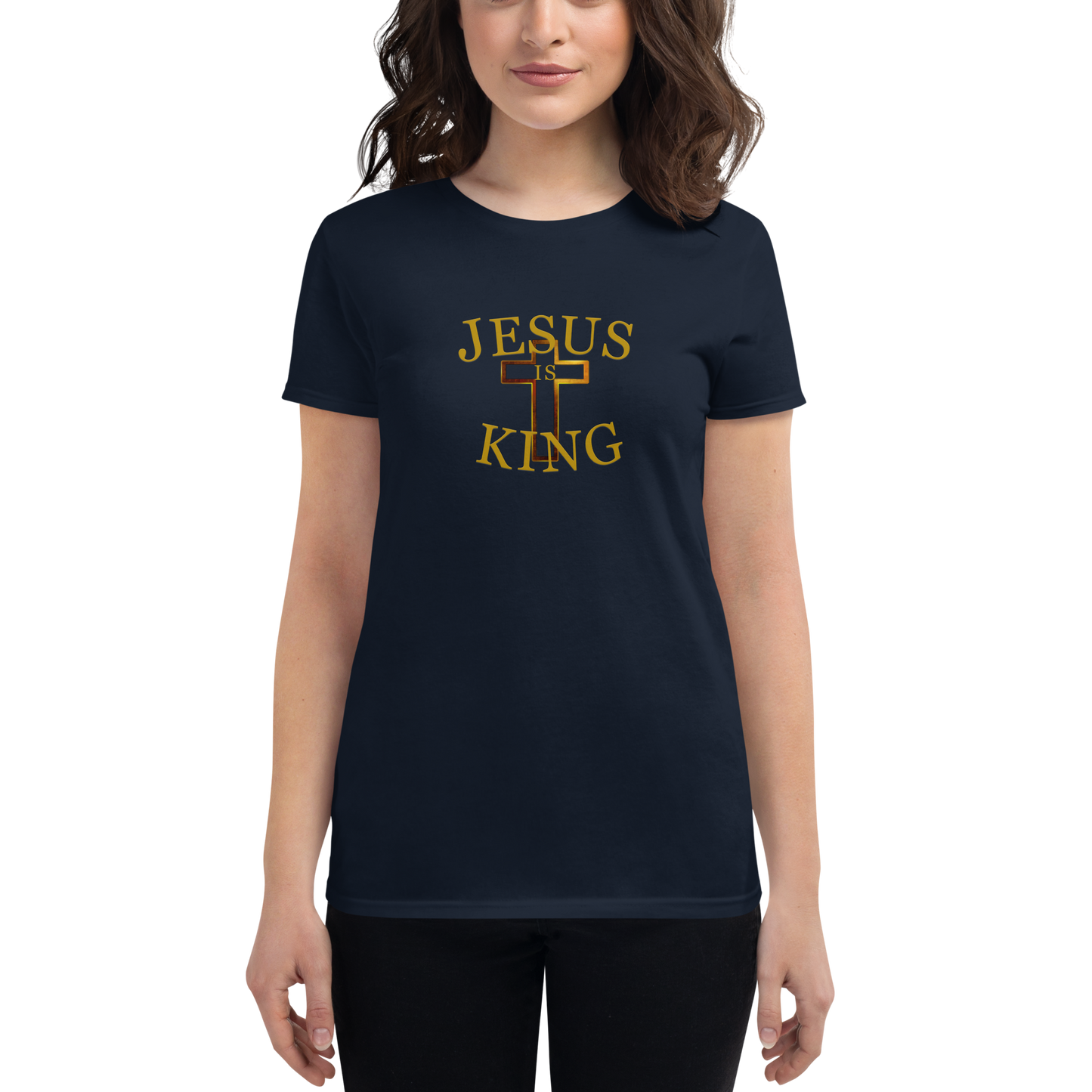 Jesus Is King - Women's short sleeve t-shirt