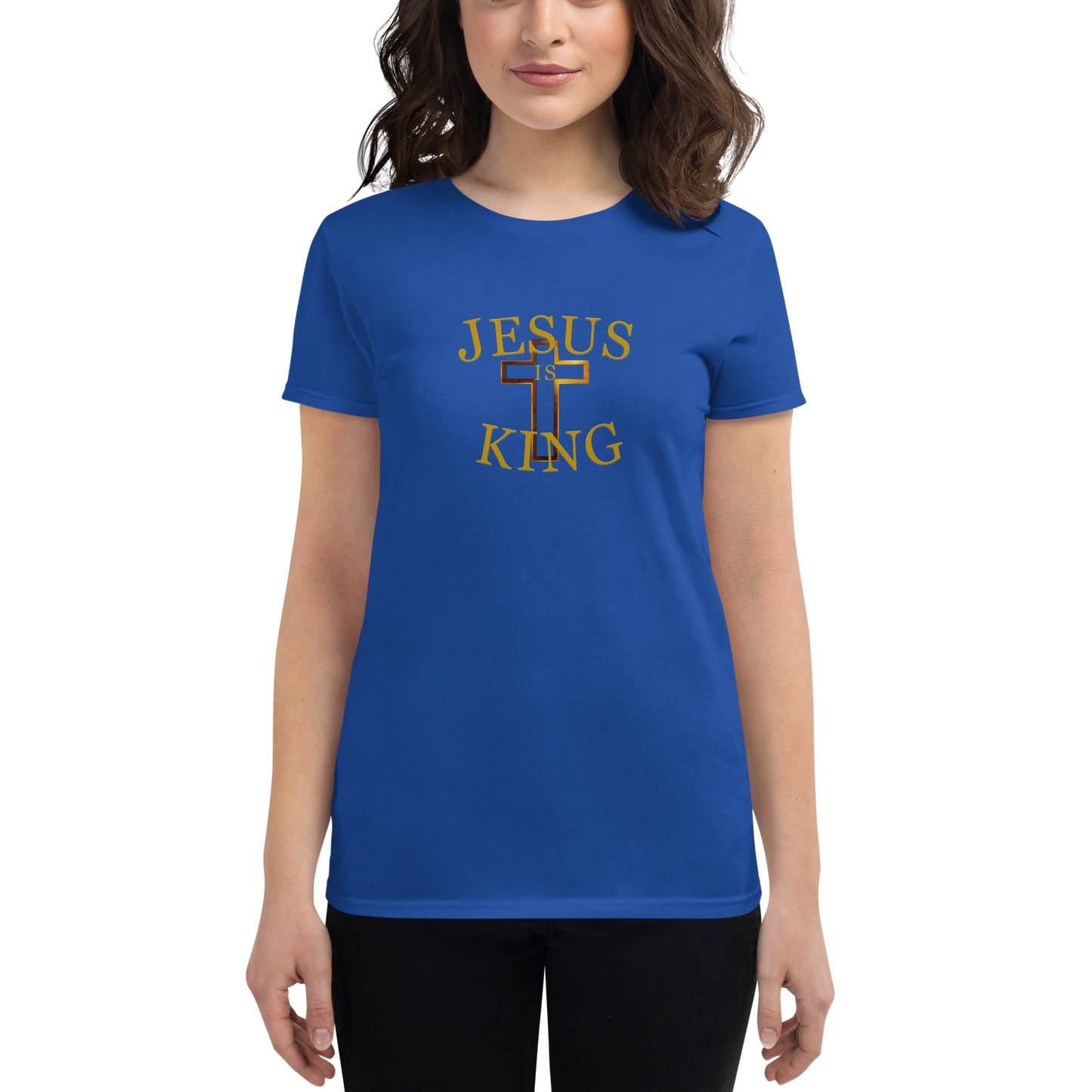 Jesus Is King - Women's short sleeve t-shirt